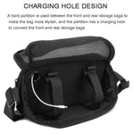 Universelle Bluetooth Lautsprecher Messenger Bag Brusttasche Handtasche für JBL Flip Serie/UE BOOM 3/Beats Pill usw., Blau, Schwarz