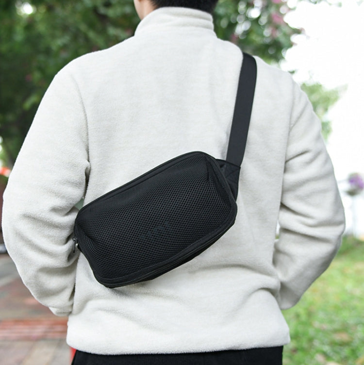 Universelle Bluetooth Lautsprecher Messenger Bag Brusttasche Handtasche für JBL Flip Serie/UE BOOM 3/Beats Pill usw., Blau, Schwarz