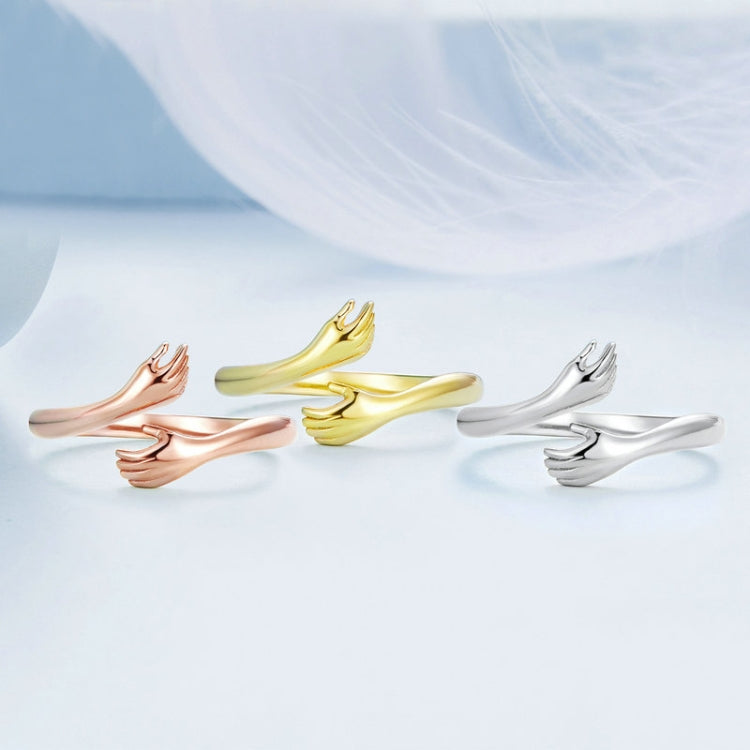 925er Sterlingsilber „Warme Umarmung“ offener, verstellbarer Ring, BSR176, BSR176-B, BSR176-C