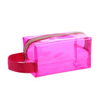 Handtasche aus PVC, glänzend, wasserdicht, Kosmetiktasche, Kulturbeutel