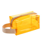 Handtasche aus PVC, glänzend, wasserdicht, Kosmetiktasche, Kulturbeutel