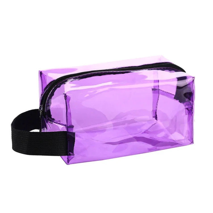 Handtasche aus PVC, glänzend, wasserdicht, Kosmetiktasche, Kulturbeutel