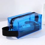 Handtasche aus PVC, glänzend, wasserdicht, Kosmetiktasche, Kulturbeutel