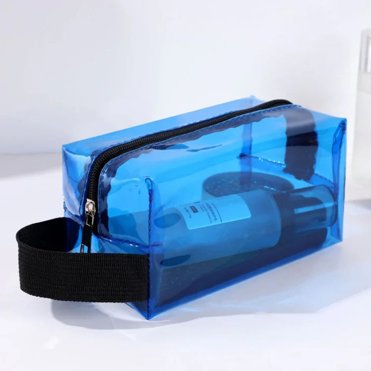 Handtasche aus PVC, glänzend, wasserdicht, Kosmetiktasche, Kulturbeutel