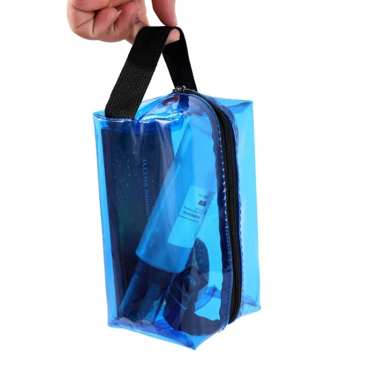 Handtasche aus PVC, glänzend, wasserdicht, Kosmetiktasche, Kulturbeutel