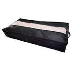 Vlies-Steppdecken-Aufbewahrungstasche, staubdichte Finishing-Tasche für Zuhause, Umzugs-Packtasche, 100 x 50 x 15 cm, Hellgrau, Dunkelgrau, Schwarz