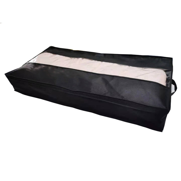 Vlies-Steppdecken-Aufbewahrungstasche, staubdichte Finishing-Tasche für Zuhause, Umzugs-Packtasche, 100 x 50 x 15 cm, Hellgrau, Dunkelgrau, Schwarz