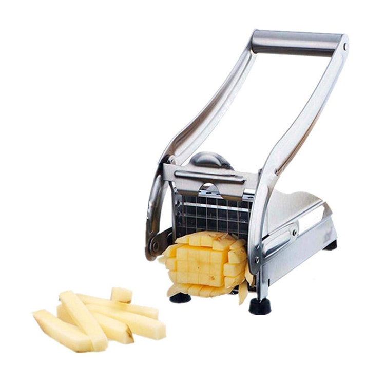 JD-052 Pommes Frites Schneider aus Edelstahl, Multifunktionaler Manueller Pommes Frites Schneider für Zuhause, Kartoffelschneider 4, Kartoffelschneider 5