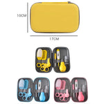 JR-6006 8-in-1 EVA Tasche Baby Reinigungs- und Pflegeset Baby tägliches Pflegeset, Blau, Pink, Gelb