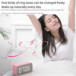Outdoor Portable Card Bluetooth Speaker Small Clock Radio, Q5 Black 1400mAh, Q5 White 1400mAh