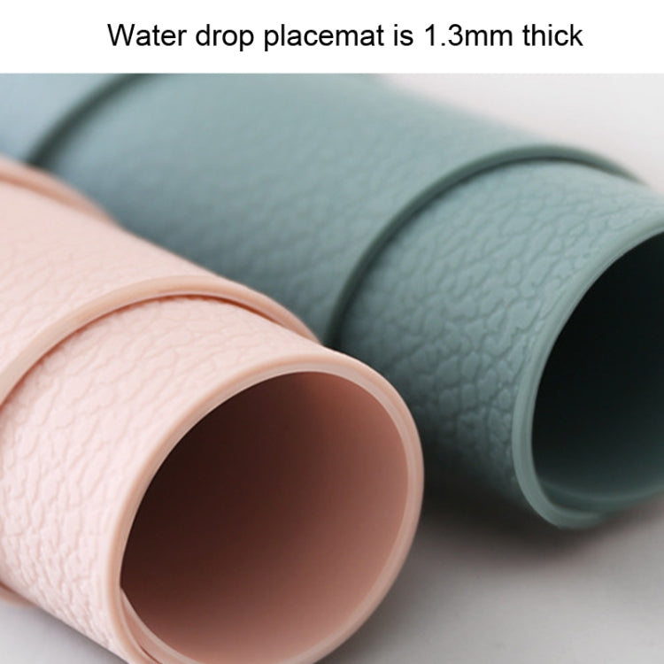 10 Stück tropfenförmige Silikon-Tischunterlage mit Lederstruktur, Küchenbecher- und Topfunterlage, Untersetzer (Grau), Untersetzer (Rot), Untersetzer (Pink), Untersetzer (Grün), Untersetzer (Blau)