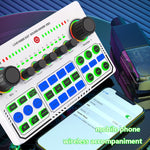 X50 Bluetooth RGB LED Live-Soundkarte mit OTG-Port-Schnittstelle, X50