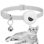 Für AirTag 2. Generation / AirTag 1. Generation Tracker Silikonhülle Reflektierendes Haustier Katzenhalsband mit Glocke