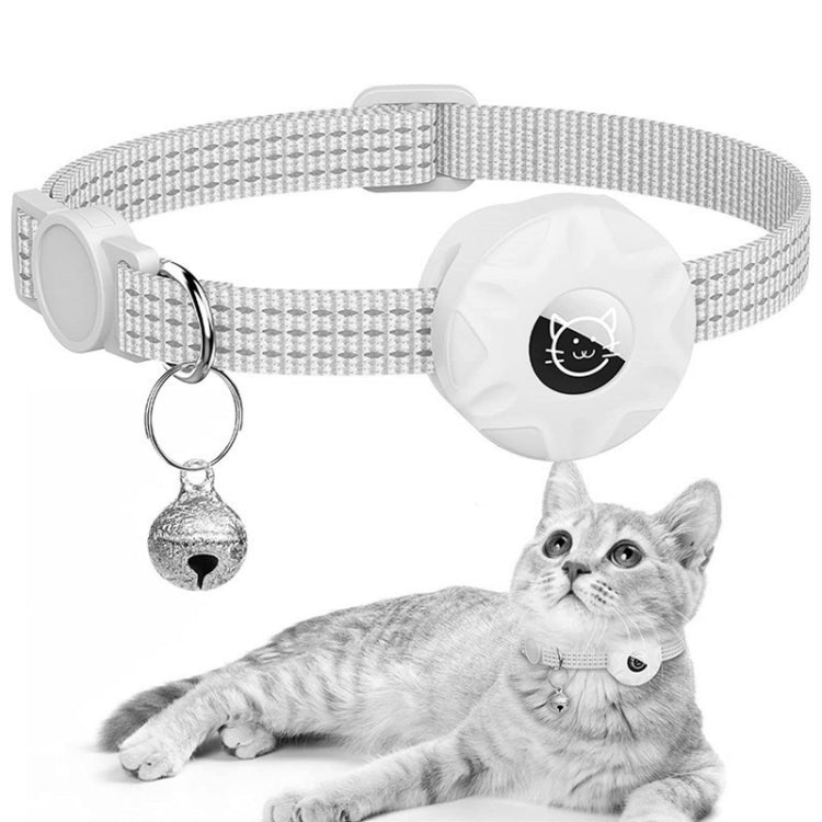 Für AirTag 2. Generation / AirTag 1. Generation Tracker Silikonhülle Reflektierendes Haustier Katzenhalsband mit Glocke