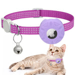 Für AirTag 2. Generation / AirTag 1. Generation Tracker Silikonhülle Reflektierendes Haustier Katzenhalsband mit Glocke