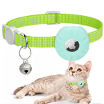 Für AirTag 2. Generation / AirTag 1. Generation Tracker Silikonhülle Reflektierendes Haustier Katzenhalsband mit Glocke