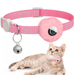 Für AirTag 2. Generation / AirTag 1. Generation Tracker Silikonhülle Reflektierendes Haustier Katzenhalsband mit Glocke