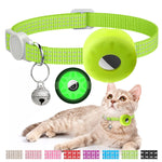 Für AirTag 2. Generation / AirTag 1. Generation Tracker Silikonhülle Reflektierendes Haustier Katzenhalsband mit Glocke