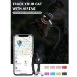 Für AirTag 2. Generation / AirTag 1. Generation Tracker Silikonhülle Reflektierendes Haustier Katzenhalsband mit Glocke