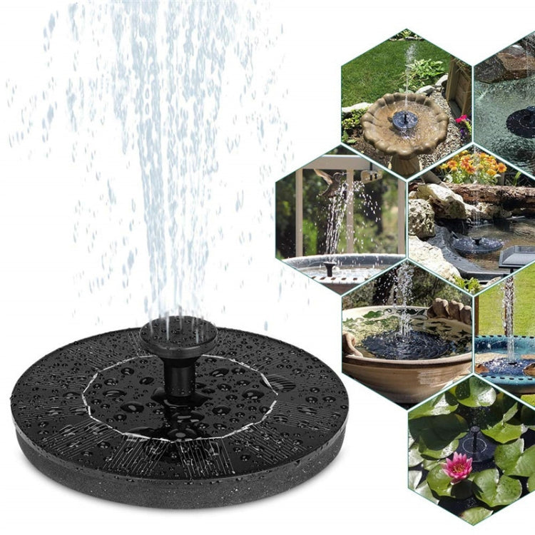 Solar-Wasserbrunnen, Teich, Vogelbad, solarbetrieben, schwimmendes Wasser, 13 cm, 16 cm
