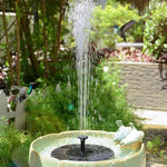Solar-Wasserbrunnen, Teich, Vogelbad, solarbetrieben, schwimmendes Wasser, 13 cm, 16 cm