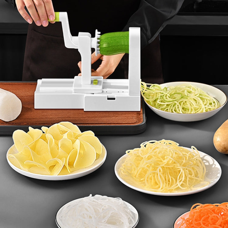 Reibe, Gemüsekartoffel-Spiralschneider, Whirlwind Obst- und Gemüsespiralmaschine, Weiß