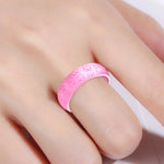 SH100 5.7mm Wide Silicone Ring Glitter Couple Ring, No.4, No.5, No.6, No.7