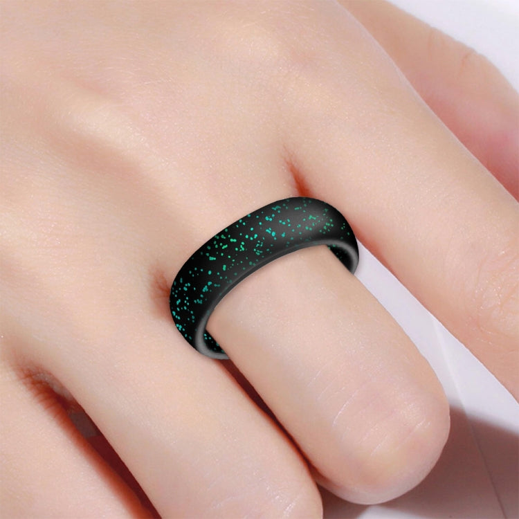 SH100 5,7mm Breiter Silikonring Glitzer Partnerring, Nr.8, Nr.9, Nr.10