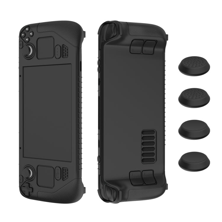 Für Steam Deck Gamecontroller Weiche Silikon Schutzhülle mit 4 Tastenkappen, SD001 (Leuchtblau), SD001 (Leuchtgrün), SD001 (Schwarz), SD001 (Rot)