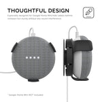 AhaStyle PT62 Wandhalterung Smart Speaker Halterung, Für Google Home Mini Schwarz, Für Google Home Mini Weiß, Für Amazon Echo Dot 3 Schwarz, Für Amazon Echo Dot 3 Weiß