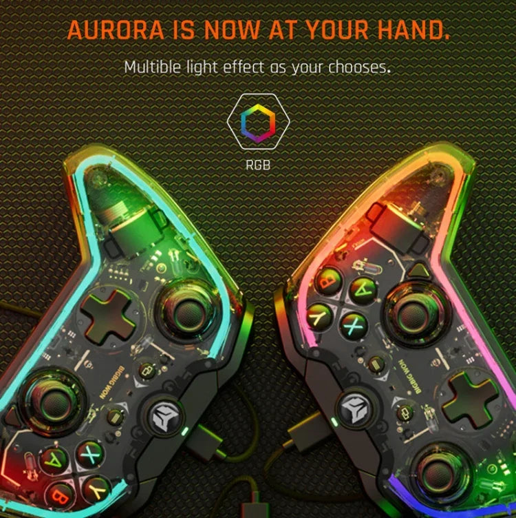 Kabelgebundener RGB-Gamepad-Controller für PC/Switch, BIGBIGWON C1 S