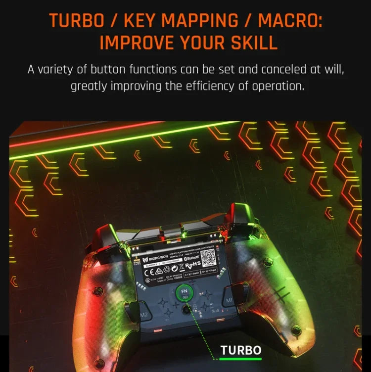Kabelgebundener RGB-Gamepad-Controller für PC/Switch, BIGBIGWON C1 S
