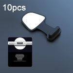 10 Stück Handy Ladeanschluss Silikon Staubschutz Stopfen Rückseitig Klebend Verlustsicher Abdeckung, 8 Pin, USB-C/Type-C