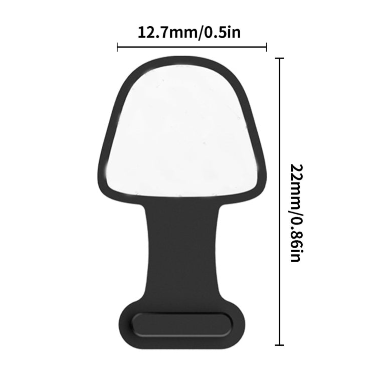 10 Stück Handy Ladeanschluss Silikon Staubschutz Stopfen Rückseitig Klebend Verlustsicher Abdeckung, 8 Pin, USB-C/Type-C