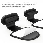 10 Stück Handy Ladeanschluss Silikon Staubschutz Stopfen Rückseitig Klebend Verlustsicher Abdeckung, 8 Pin, USB-C/Type-C