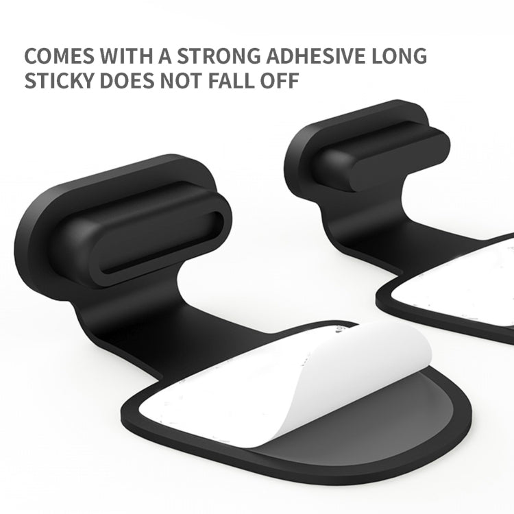 10 Stück Handy Ladeanschluss Silikon Staubschutz Stopfen Rückseitig Klebend Verlustsicher Abdeckung, 8 Pin, USB-C/Type-C