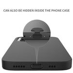 10 Stück Handy Ladeanschluss Silikon Staubschutz Stopfen Rückseitig Klebend Verlustsicher Abdeckung, 8 Pin, USB-C/Type-C