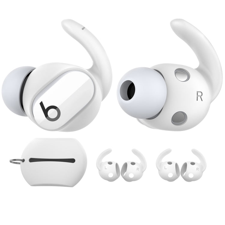 For Beats Studio Buds AhaStyle PT172 Earphone Silicone Ear Caps, Style:, Earcap x 3+Case (White), Earcap x 3+Case (Red), Earcap x 3+Case (Black), Earcap (White), Earcap (Black), Earcap (Red)
