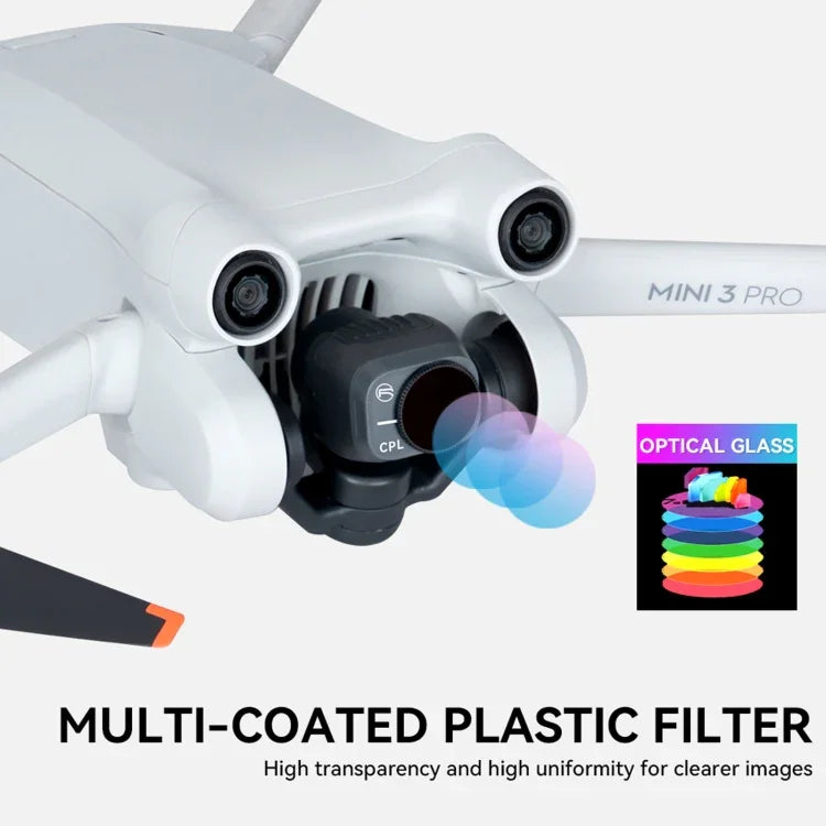 Für DJI Mini 3 Pro RCSTQ PL-Filter Drohnenzubehör, ND8/PL, ND16/PL, ND32/PL, ND64/PL, 4-in-1 ND/PL 8/16/32/64, 6-in-1 UV+CPL+ND/PL 8/16/32/64