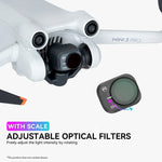 Für DJI Mini 3 Pro RCSTQ PL-Filter Drohnenzubehör, ND8/PL, ND16/PL, ND32/PL, ND64/PL, 4-in-1 ND/PL 8/16/32/64, 6-in-1 UV+CPL+ND/PL 8/16/32/64