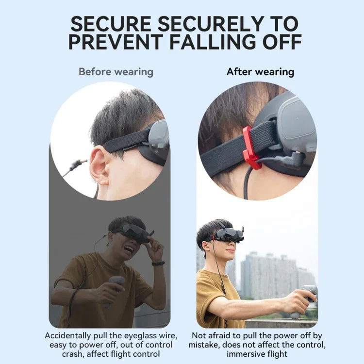 Befestigungsteile aus Aluminiumlegierung für DJI AVATA Goggles 2 RCSTQ-Sicherheitsdraht, Goggles 2 Befestigungsteile