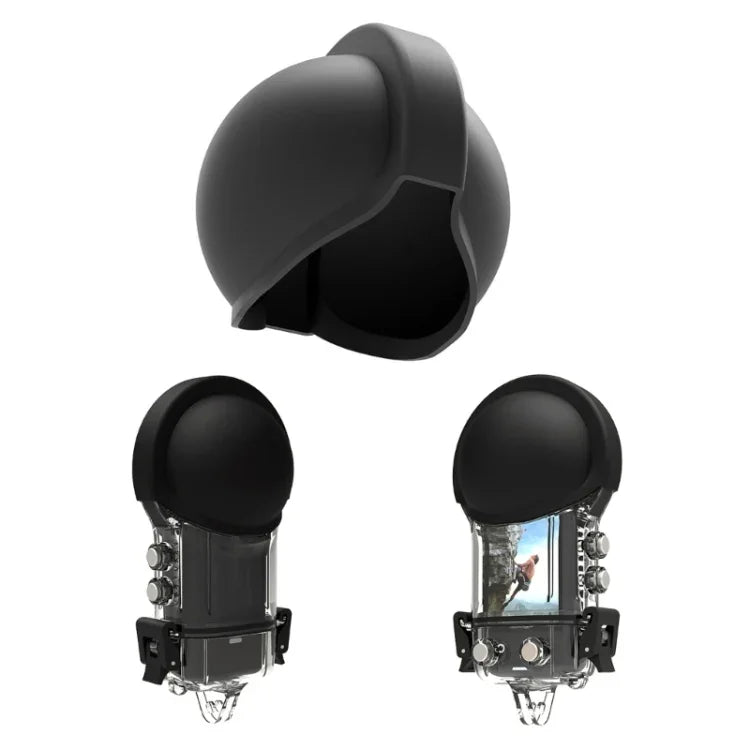 Die Silikon-Schutzhülle für die Insta360 X3 muss zusammen mit der wasserdichten Hülle und dem Objektivdeckel verwendet werden.