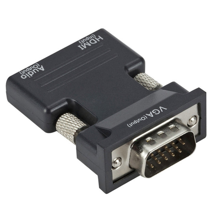 Projektor HDMI Adapter mit Audiokabel Computer HD Konverter, HDMI zu VGA, VGA zu HDMI