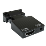 Projektor HDMI Adapter mit Audiokabel Computer HD Konverter, HDMI zu VGA, VGA zu HDMI