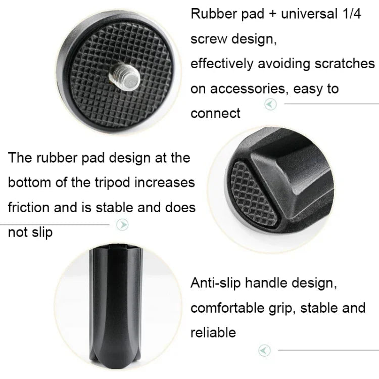 RCGEEK Universal-Mini-Stativ PTZ-Kamerazubehör für DJI OSMO Pocket 2, 1196500 (Schwarz)
