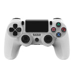 Für PS4 Kabelloser Bluetooth Gamecontroller mit Lichtleiste Dual-Vibrations-Gamepad, Weiß, Schwarz, Rot, Blau, Grün, Rosarot, Buchstabe, Linie, Feuergeist, Cartoon, Hulk, Skelett, Zahnrad, Blitz, Flamme, Wolke, Ausbruch, Holzmaserung, Sternrot