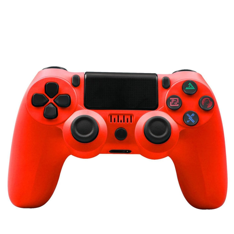 Für PS4 Kabelloser Bluetooth Gamecontroller mit Lichtleiste Dual-Vibrations-Gamepad, Weiß, Schwarz, Rot, Blau, Grün, Rosarot, Buchstabe, Linie, Feuergeist, Cartoon, Hulk, Skelett, Zahnrad, Blitz, Flamme, Wolke, Ausbruch, Holzmaserung, Sternrot