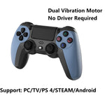 KM048 Für PS4 Bluetooth Wireless Gamepad Controller 4.0 Mit Lichtleiste, KM048 (Vitality Orange), KM048 (Rose Pink), KM048 (Lemon Yellow), KM048 (Mountain Blue), KM048 (Battle Gray), KM048 (Elegant Silver), KM048 (Elegant White), KM048 (Mint Green)