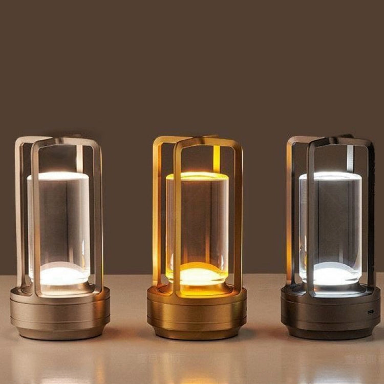 Vintage Vollaluminium Kreuz Tischlampe Hotel Tragbar Outdoor Camping Touch Nachtlampe, 2000mAh (Bronze), 2600mAh (Bronze), 2000mAh (Silber), 2600mAh (Silber), 2000mAh (Matt Schwarz), 2600mAh (Matt Schwarz)