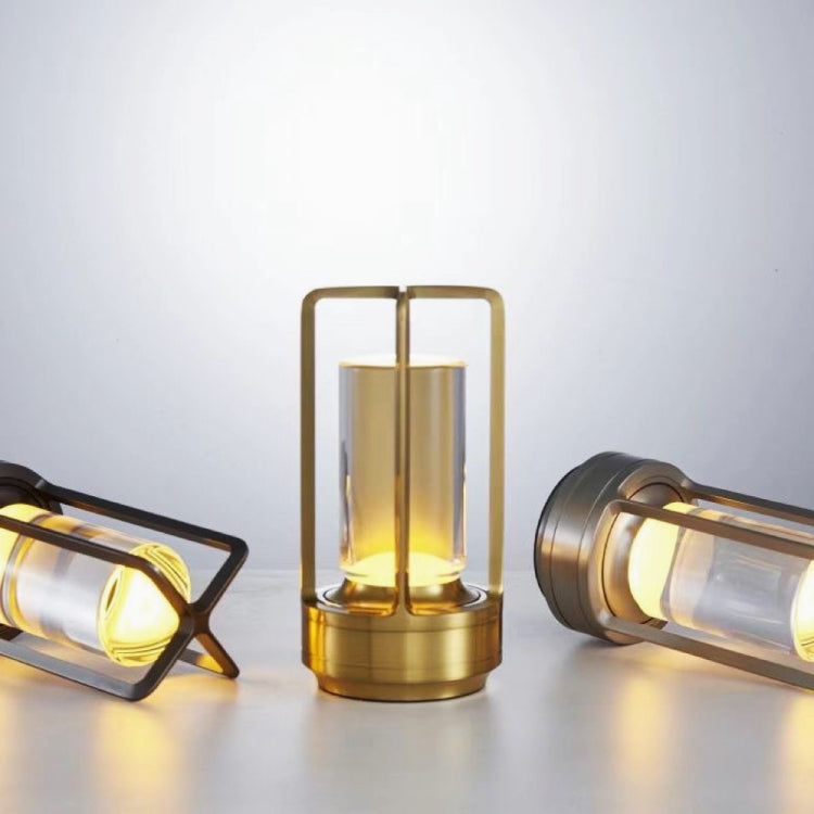 Vintage Vollaluminium Kreuz Tischlampe Hotel Tragbar Outdoor Camping Touch Nachtlampe, 2000mAh (Bronze), 2600mAh (Bronze), 2000mAh (Silber), 2600mAh (Silber), 2000mAh (Matt Schwarz), 2600mAh (Matt Schwarz)